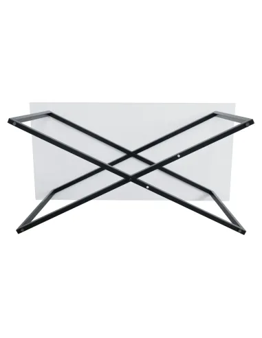 Măsuță de cafea BERTEL, living, 100x50x47 cm, MDF laminat/Metal | MobilaOK