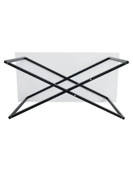 Măsuță de cafea BERTEL, living, 100x50x47 cm, MDF laminat/Metal | MobilaOK
