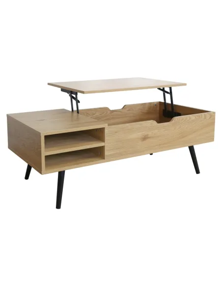Masă de cafea ARALYN living 110x50x40/54 cm PAL și metal | MobilaOK