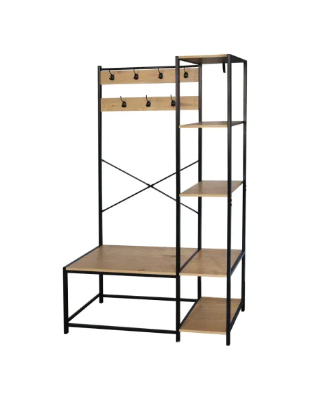 Umeraș BERDY, hol/antreu, 110x40x180 cm, PAL melaminat și metal | MobilaOK