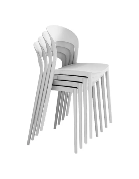 Scaun stivuibil RADANA NEW, interior/exterior, 44x47x77 cm, Plastic | MobilaOK
