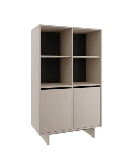 Comodă STANDO STD03 pentru dormitor/hol, 80x40x134 cm, PAL melaminat | MobilaOK