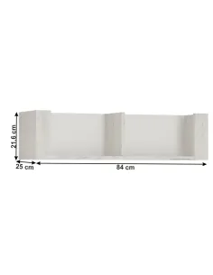 Poliță TIP 62 ANGEL, pentru camera copiilor, 84x21.6x25 cm, PAL melaminat | MobilaOK 2