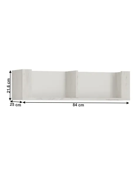 Poliță TIP 62 ANGEL, pentru camera copiilor, 84x21.6x25 cm, PAL melaminat | MobilaOK