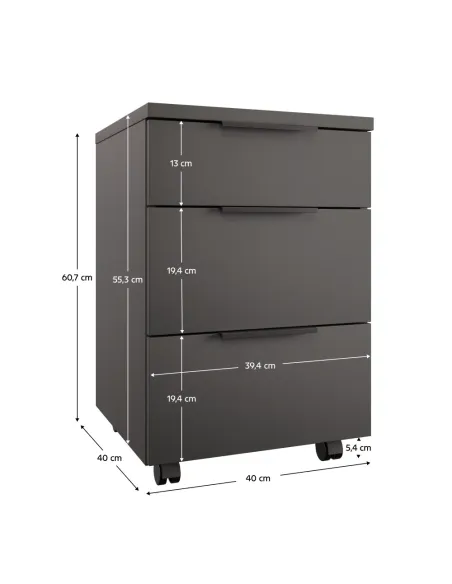 Container, ADAPO ADP06, birou/dormitor/hol, 40x40x60.7 cm, PAL melaminat | MobilaOK