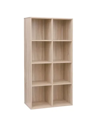 Raft, SANDE, living/dormitor/birou, 59.5x28.5x119 cm, PAL înfoliat stejar | MobilaOK