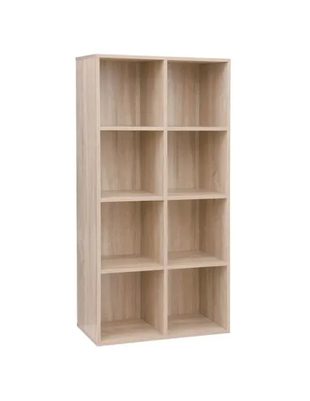 Raft, SANDE, living/dormitor/birou, 59.5x28.5x119 cm, PAL înfoliat stejar | MobilaOK