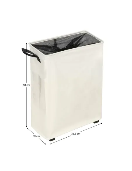 Coș de rufe PRIOR, dormitor/baie, 38.5x19x58 cm, plastic, KONDELA | MobilaOK