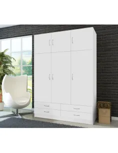 Dulap GERI NEW pentru dormitor, 135.1x54.6x194 cm, PAL melaminat | MobilaOK 2