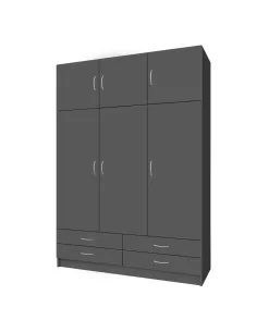 Dulap GERI NEW, dormitor/hol, 135x55x194 cm, PAL melaminat | MobilaOK