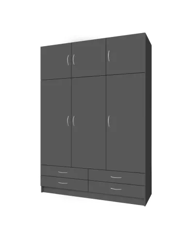 Dulap GERI NEW, dormitor/hol, 135x55x194 cm, PAL melaminat | MobilaOK