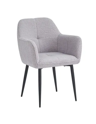 Fotoliu SENER pentru living, 57x61x84 cm, țesătură Bouclé | MobilaOK