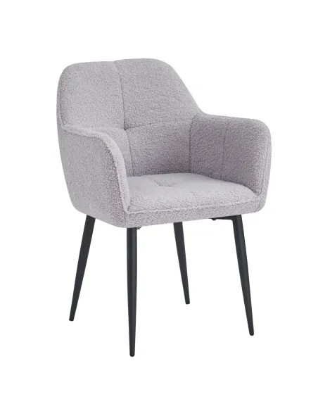 Fotoliu SENER pentru living, 57x61x84 cm, țesătură Bouclé | MobilaOK