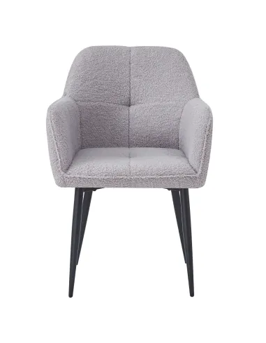 Fotoliu SENER pentru living, 57x61x84 cm, țesătură Bouclé | MobilaOK