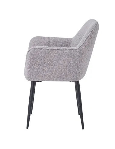 Fotoliu SENER pentru living, 57x61x84 cm, țesătură Bouclé | MobilaOK