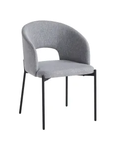 Scaun LONKA pentru sufragerie, 51x57x77 cm, Ţesătură/Metal | MobilaOK