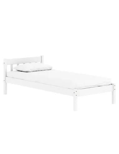 Pat MAVIL dormitor 90x200 lemn de pin alb | MobilaOK
