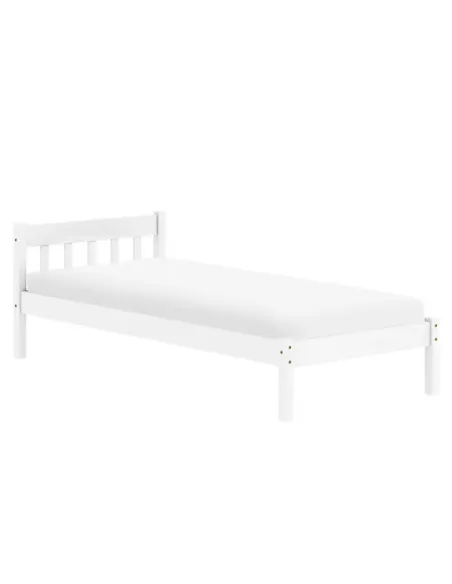 Pat MAVIL dormitor 90x200 lemn de pin alb | MobilaOK