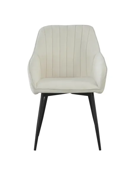 Fotoliu VAJRO pentru living/dormitor, 57.5x61.5x85 cm, Țesătură Bouclé și metal | MobilaOK