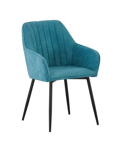 Fotoliu KONDELA, living/birou, 57.5x61.5x85 cm, textil Bouclé și metal | MobilaOK