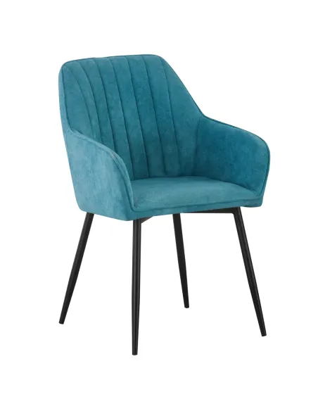 Fotoliu KONDELA, living/birou, 57.5x61.5x85 cm, textil Bouclé și metal | MobilaOK