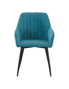 Fotoliu KONDELA, living/birou, 57.5x61.5x85 cm, textil Bouclé și metal | MobilaOK 2