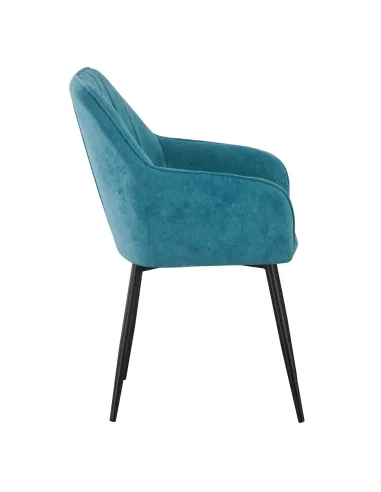 Fotoliu KONDELA, living/birou, 57.5x61.5x85 cm, textil Bouclé și metal | MobilaOK