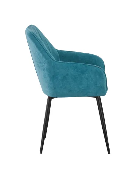 Fotoliu KONDELA, living/birou, 57.5x61.5x85 cm, textil Bouclé și metal | MobilaOK