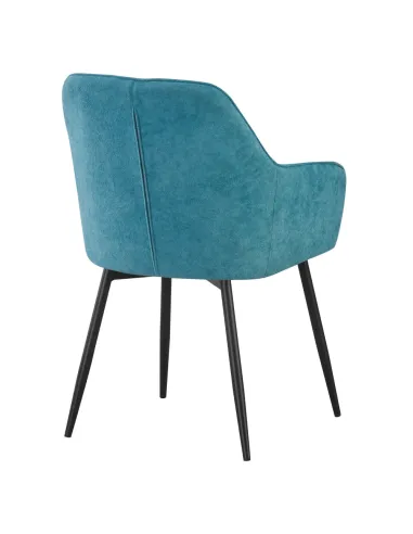 Fotoliu KONDELA, living/birou, 57.5x61.5x85 cm, textil Bouclé și metal | MobilaOK
