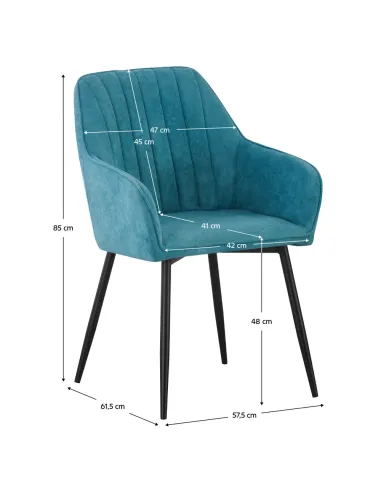 Fotoliu KONDELA, living/birou, 57.5x61.5x85 cm, textil Bouclé și metal | MobilaOK