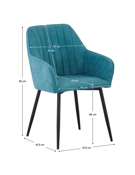 Fotoliu KONDELA, living/birou, 57.5x61.5x85 cm, textil Bouclé și metal | MobilaOK