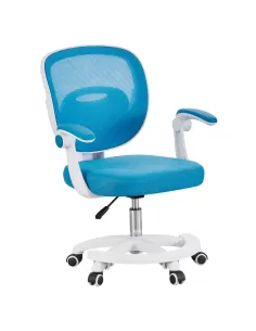 Scaun pivotant TRIXI TYP 2, birou, 59x50x81-91 cm, plasă/plastic, KONDELA | MobilaOK