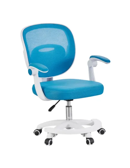 Scaun pivotant TRIXI TYP 2, birou, 59x50x81-91 cm, plasă/plastic, KONDELA | MobilaOK