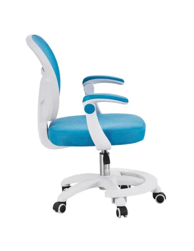 Scaun pivotant TRIXI TYP 2, birou, 59x50x81-91 cm, plasă/plastic, KONDELA | MobilaOK