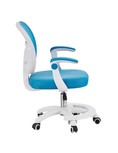 Scaun pivotant TRIXI TYP 2, birou, 59x50x81-91 cm, plasă/plastic, KONDELA | MobilaOK