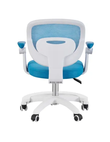 Scaun pivotant TRIXI TYP 2, birou, 59x50x81-91 cm, plasă/plastic, KONDELA | MobilaOK