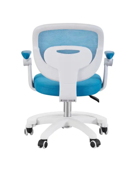 Scaun pivotant TRIXI TYP 2, birou, 59x50x81-91 cm, plasă/plastic, KONDELA | MobilaOK