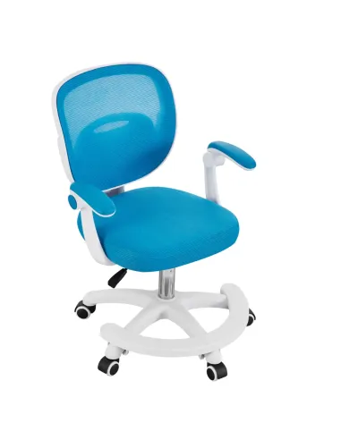 Scaun pivotant TRIXI TYP 2, birou, 59x50x81-91 cm, plasă/plastic, KONDELA | MobilaOK