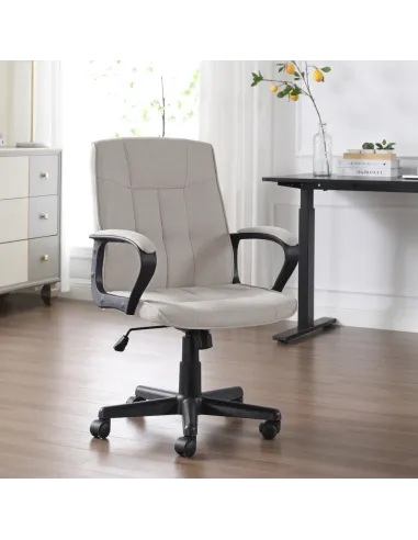 Scaun de birou, LANDIS, birou, 61x68x95-105 cm, ţesătură/plastic | MobilaOK