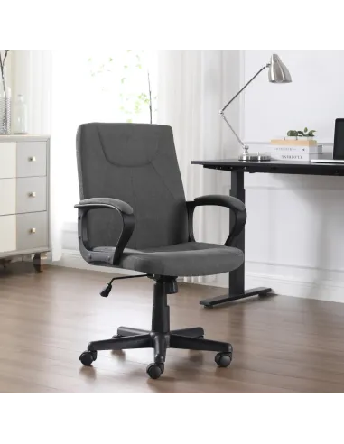 Scaun de birou REVIN, birou, 60.5x66x94-104 cm, Ţesătură/plastic | MobilaOK