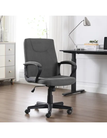 Scaun de birou REVIN, birou, 60.5x66x94-104 cm, Ţesătură/plastic | MobilaOK