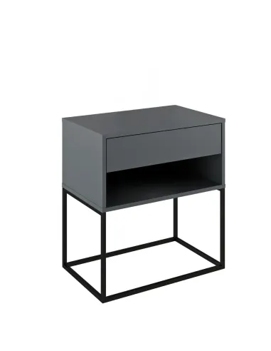 Noptieră ARTI TYP 2, dormitor, 60x38.4x65 cm, PAL melaminat/metal | MobilaOK