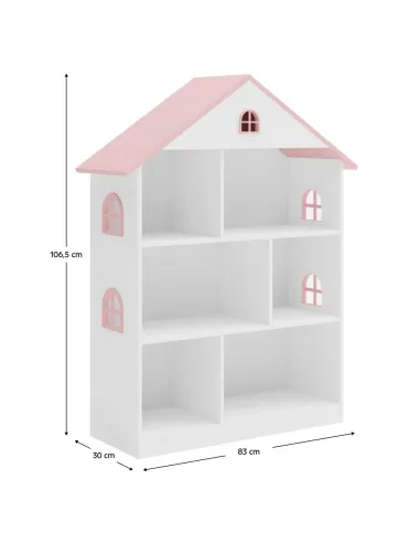 Bibliotecă pentru copii MAISON TYP 1, cameră copii, 83x30x106.5 cm, MDF | MobilaOK