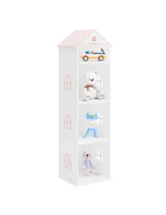 Bibliotecă KONDELA pentru copii, cameră copii, 42x35x140 cm, MDF | MobilaOK