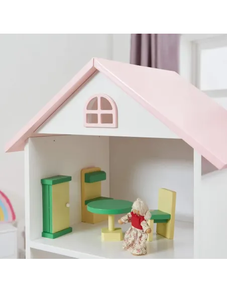 Bibliotecă KONDELA pentru copii, cameră copii, 42x35x140 cm, MDF | MobilaOK