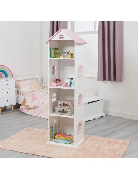 Bibliotecă KONDELA pentru copii, cameră copii, 42x35x140 cm, MDF | MobilaOK