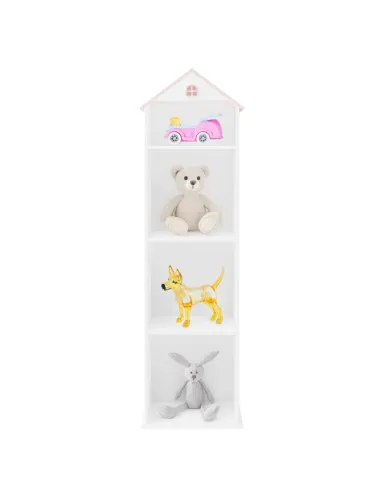 Bibliotecă KONDELA pentru copii, cameră copii, 42x35x140 cm, MDF | MobilaOK