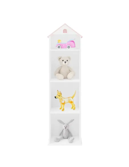 Bibliotecă KONDELA pentru copii, cameră copii, 42x35x140 cm, MDF | MobilaOK