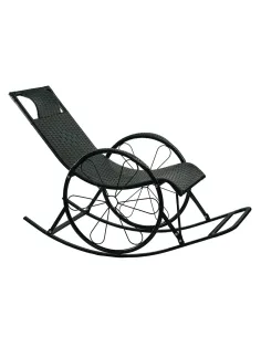 Scaun Balansoar ROKIN, terasă/balcon, 149x51.5x90 cm, ratan tehnic/metal | MobilaOK