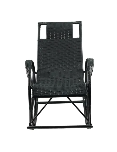 Scaun Balansoar ROKIN, terasă/balcon, 149x51.5x90 cm, ratan tehnic/metal | MobilaOK
